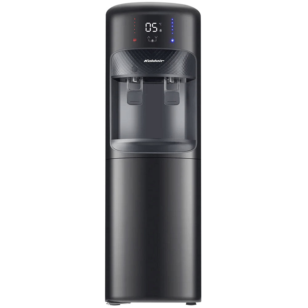 Koldair Water Dispenser With Refrigerator & Digital Screen KWD-AF - Black