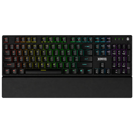 Koniks GMK-249 Blue Switch Wired RGB Gaming Keyboard English & Arabic