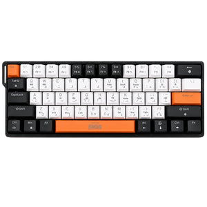 كيبورد كونيكس سلكي و لاسلكي بلوتوث ثلاثي الوضع RGB جيمنج سويتش أزرق إنجليزي وعربي GMK-311A
