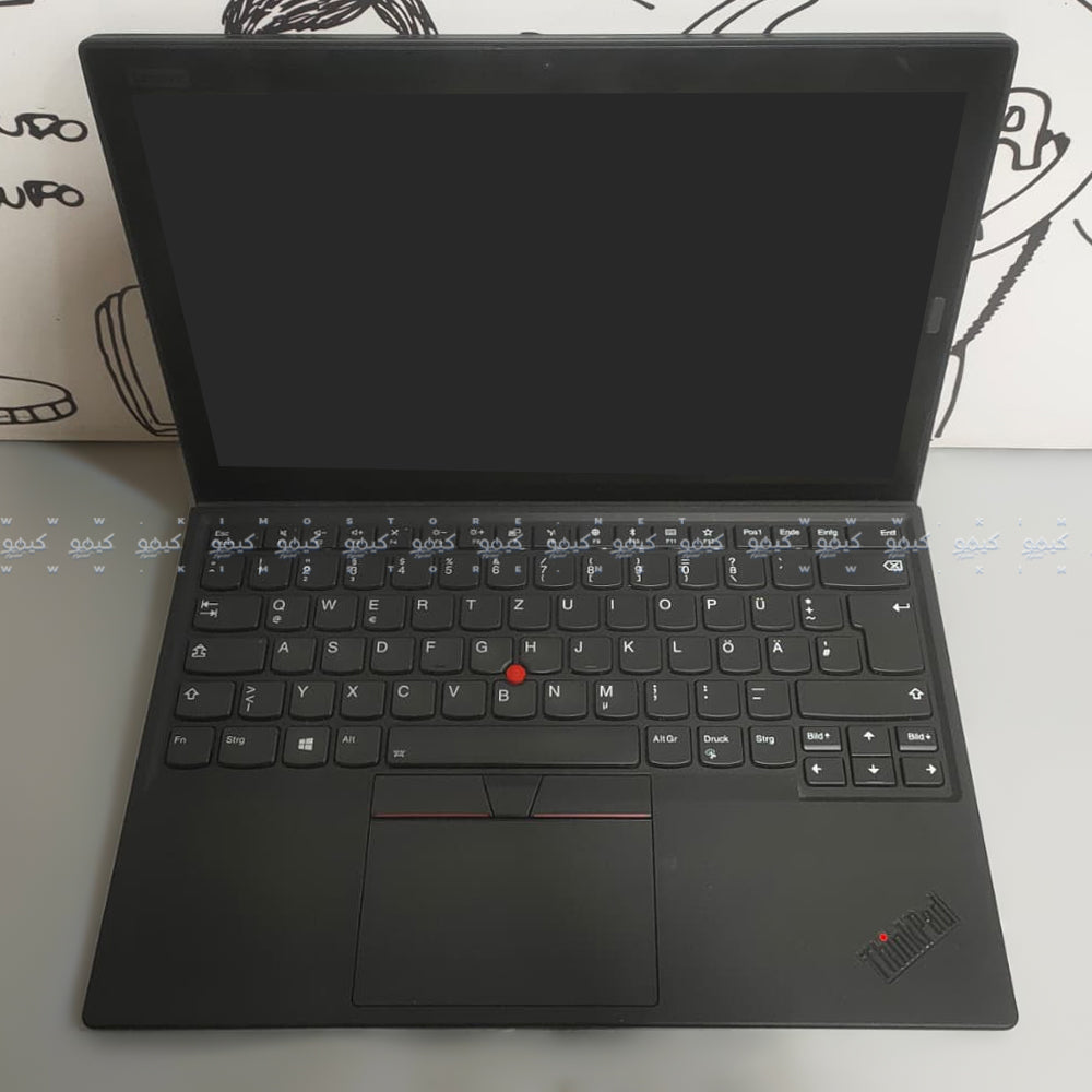 لاب توب لينوفو 2 في 1 قابل للفصل ThinkPad X1 Tablet Gen 3 (انتل كور i7-8550U - رام 16 جيجابايت DDR4 - هارد 256 جيجابايت M.2 - انتل UHD جرافيكس - شاشة 13 بوصة QHD+ تاتش سكرين 360° - كاميرا) استعمال خارج