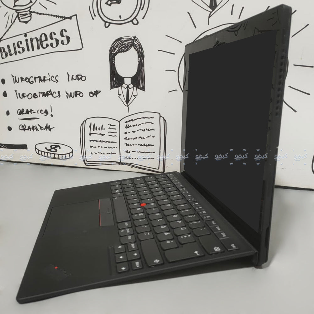 لاب توب لينوفو 2 في 1 قابل للفصل ThinkPad X1 Tablet Gen 3 (انتل كور i7-8550U - رام 16 جيجابايت DDR4 - هارد 256 جيجابايت M.2 - انتل UHD جرافيكس - شاشة 13 بوصة QHD+ تاتش سكرين 360° - كاميرا) استعمال خارج