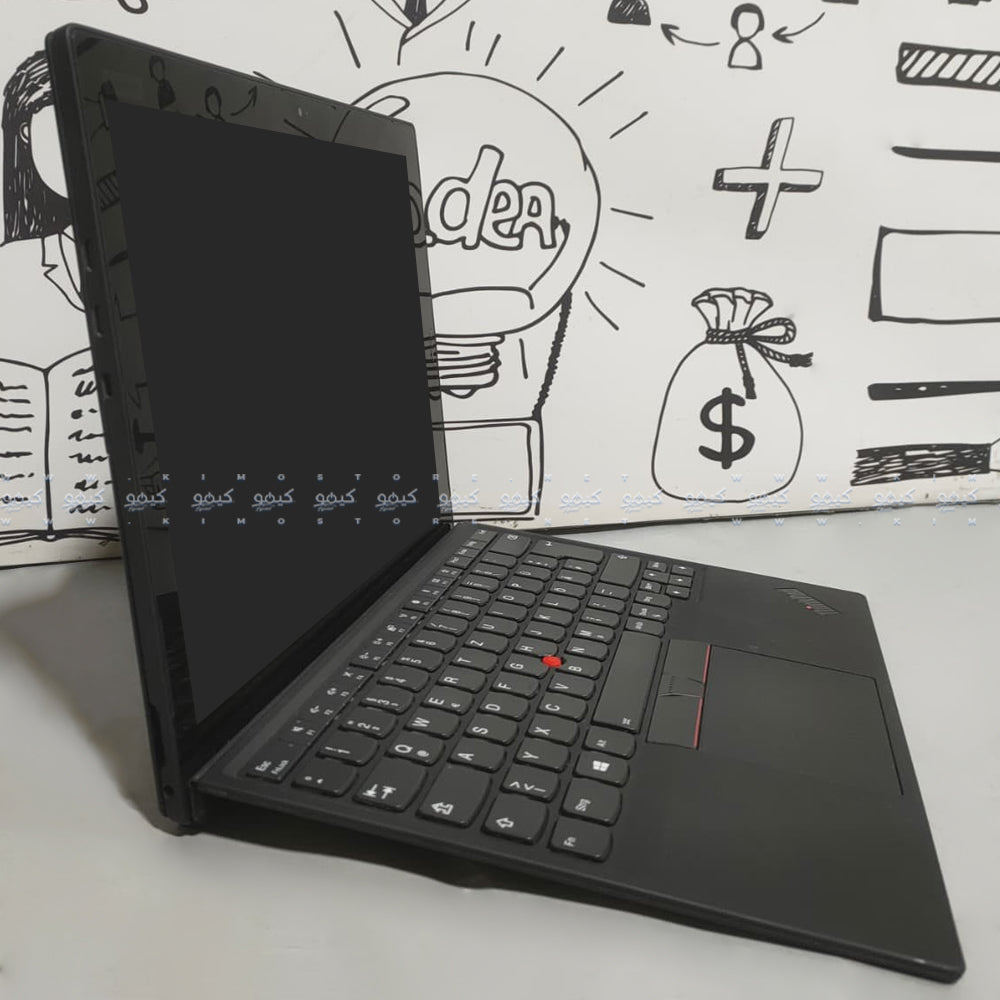 لاب توب لينوفو 2 في 1 قابل للفصل ThinkPad X1 Tablet Gen 3 (انتل كور i7-8550U - رام 16 جيجابايت DDR4 - هارد 256 جيجابايت M.2 - انتل UHD جرافيكس - شاشة 13 بوصة QHD+ تاتش سكرين 360° - كاميرا) استعمال خارج