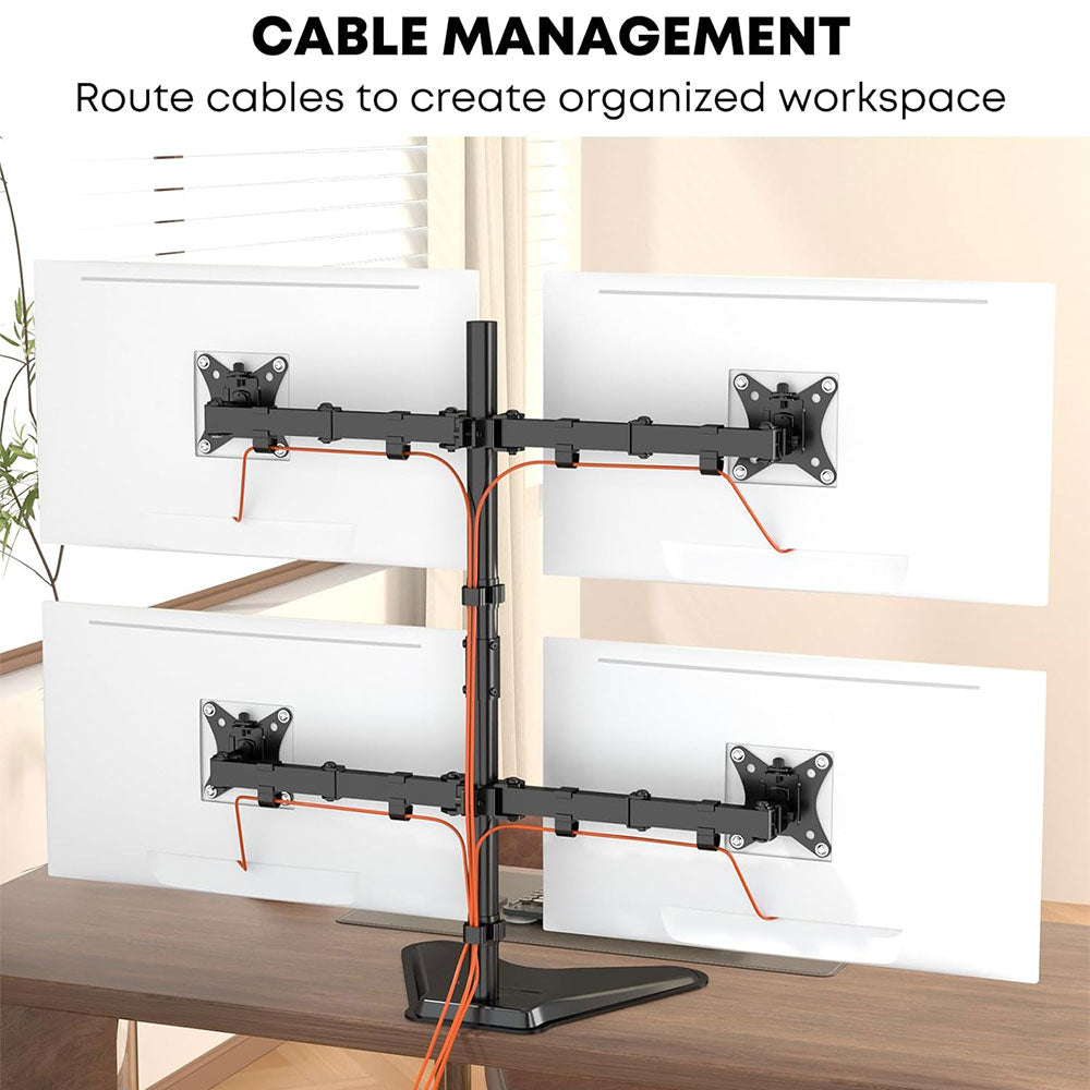 LDT91-T048 Quad Arm Full Motion Monitor Stand
