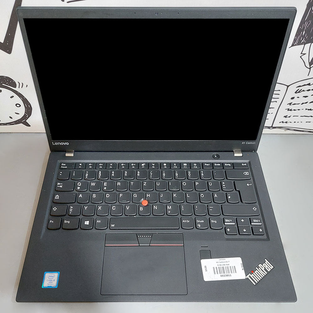 Lenovo ThinkPad X1 Carbon Gen 5 Laptop (Intel Core i5-7300U - 8GB DDR4 - M.2 256GB - Intel UHD Graphics - 14.0 Inch FHD - Cam) Original Used