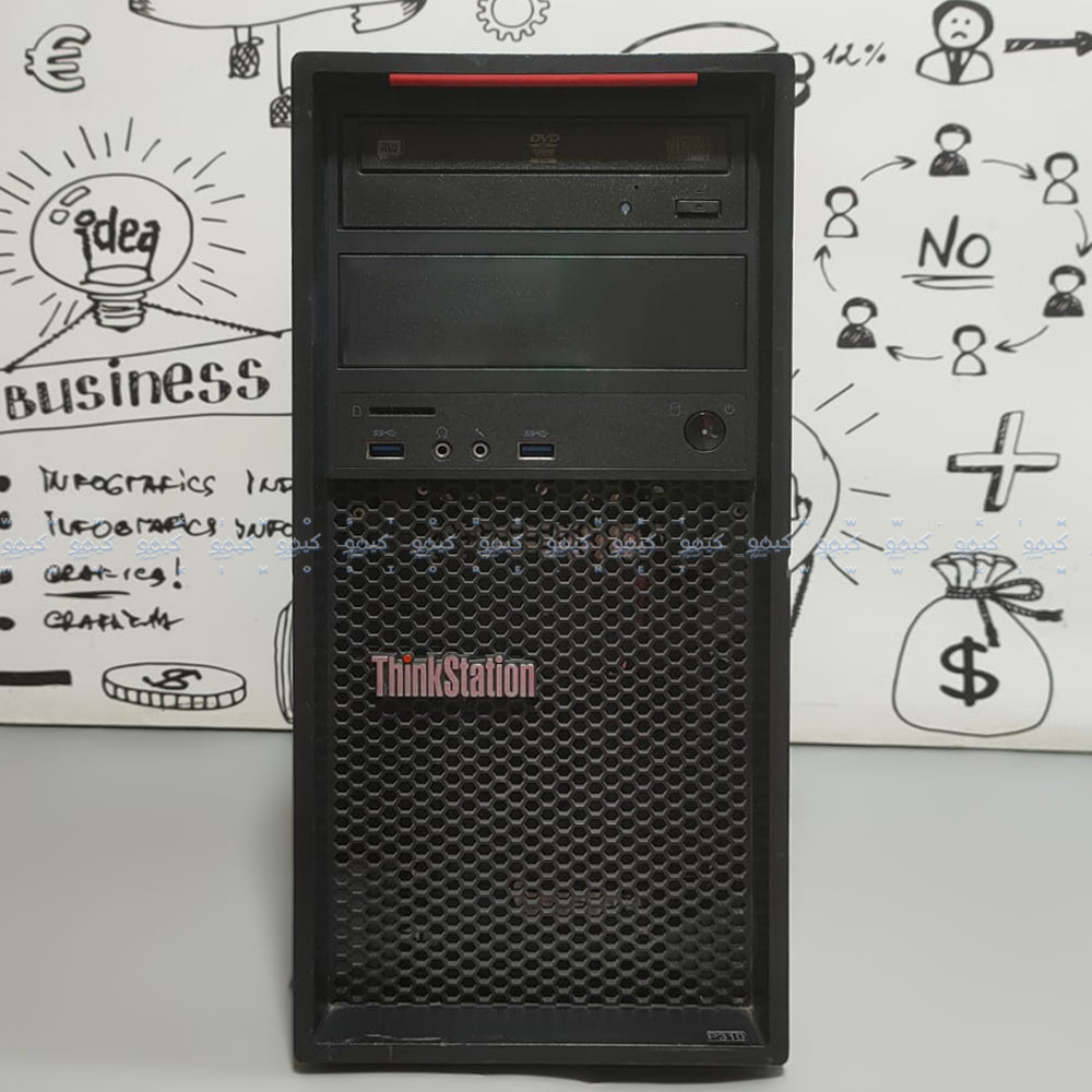 Lenovo ThinkStation P310 Tower PC (Intel Core i5-6500 - 8GB DDR4 - No Hard - Intel HD Graphics - DVD RW) Original Used