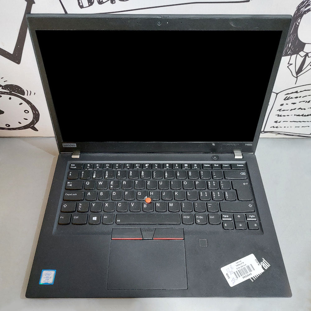 Lenovo ThinkPad T490s Laptop (Intel Core i7-8565U - 16GB DDR4 - M.2 256GB - Intel UHD Graphics - 14.0 Inch FHD - Cam) Original Used