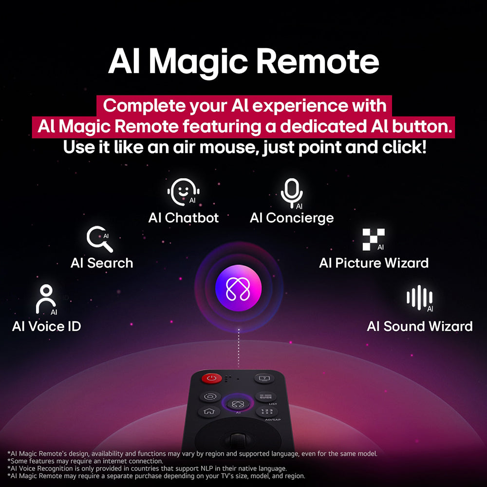 LG UA85 50UA85006LA 50 Inch 4K Smart TV With + AI Magic Remote