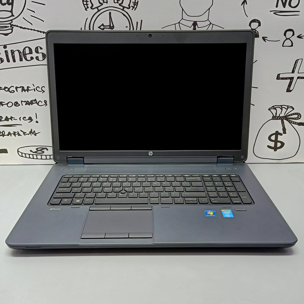 HP ZBook 17 G2 Laptop (Intel Core I7-4710MQ - 16GB DDR3 - HDD 500GB - Nvidia Quadro K3100M 4GB - 17.3 Inch HD - Cam - DVD RW) Original Used