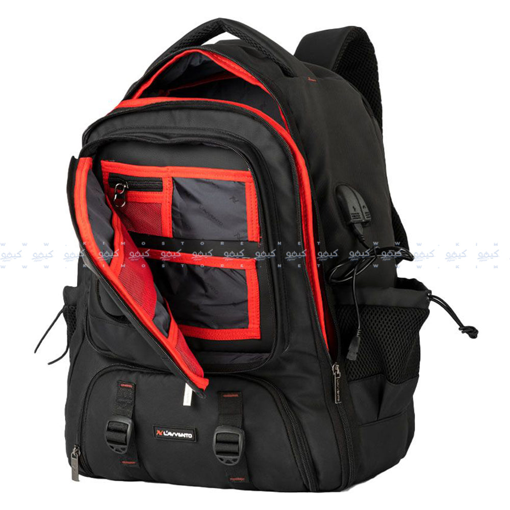 Lavvento BG841 15.6 Inch Laptop Backpack - Black