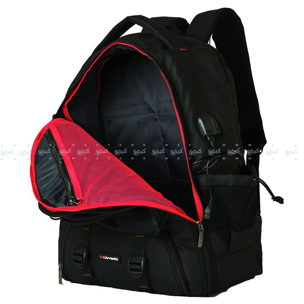 Lavvento BG841 15.6 Inch Laptop Backpack - Black