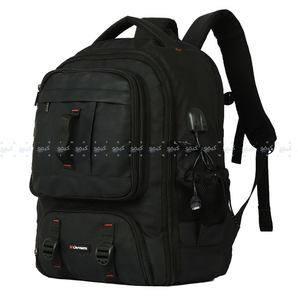 Lavvento BG841 15.6 Inch Laptop Backpack - Black