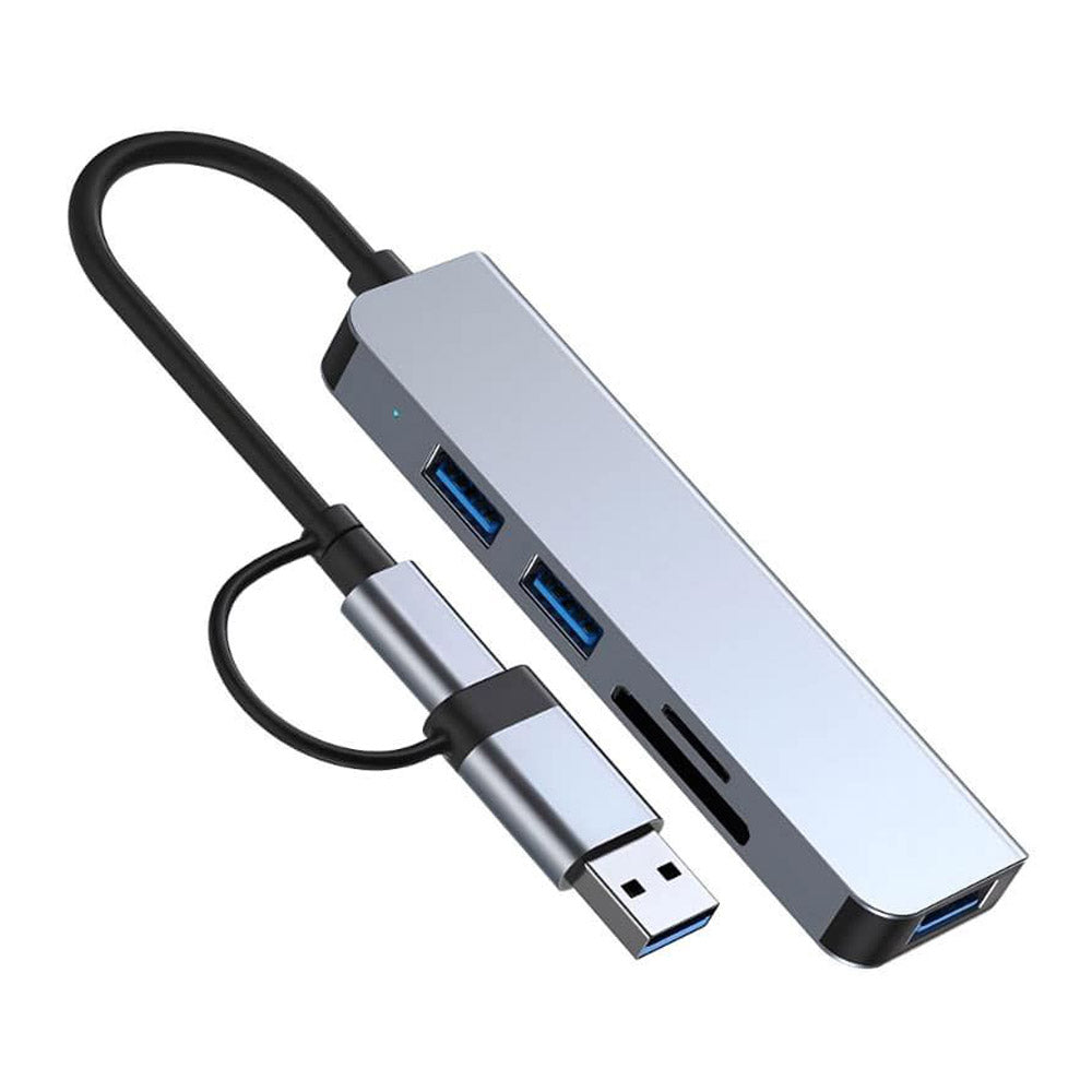Lavvento CV567 5in2 Type-C + USB HUB Converter