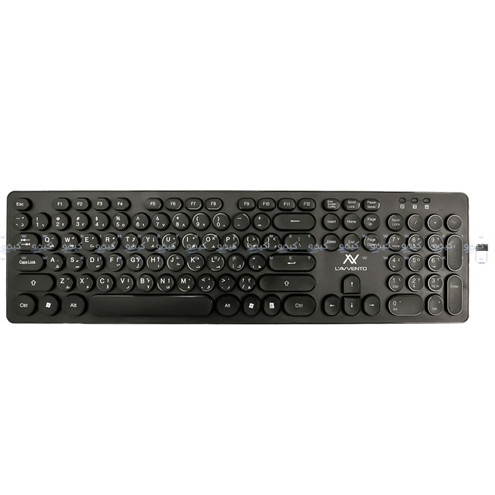 Lavvento KB206 Wireless Keyboard English & Arabic