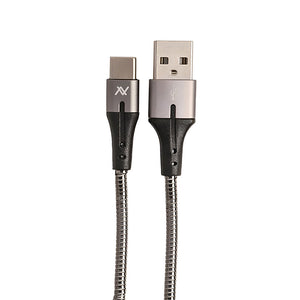 Lavvento MP034 USB To Type-C Cable 2.1A 1m - Black