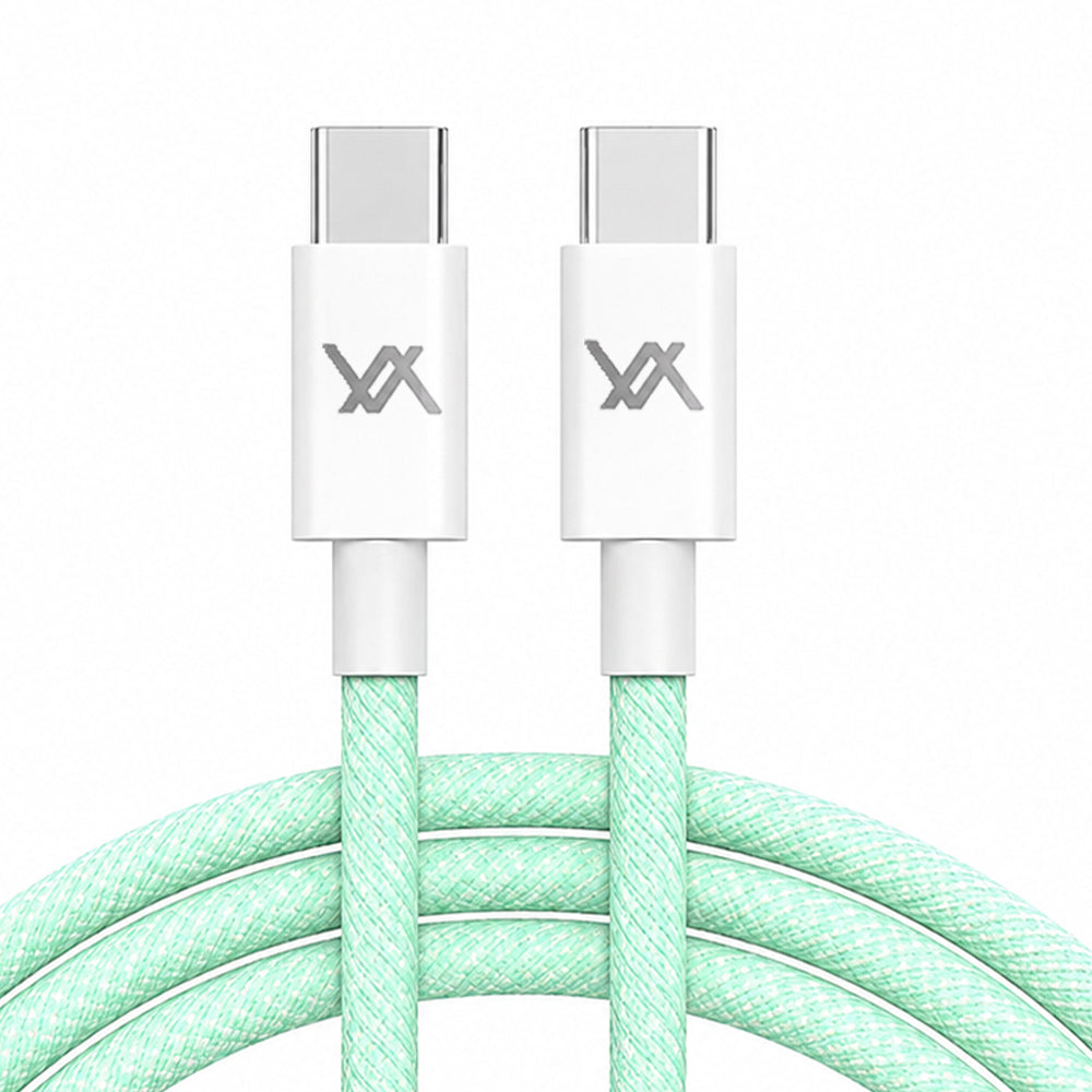 Lavvento MP35G Type-C To Type-C Cable 60W Fast Charging 1.2m - Green