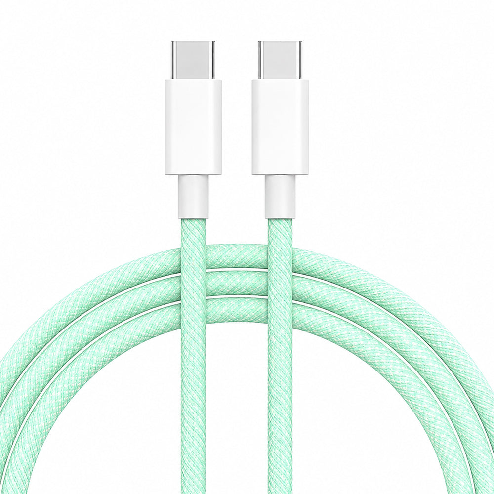 Lavvento MP35G Type-C To Type-C Cable 60W Fast Charging 1.2m - Green