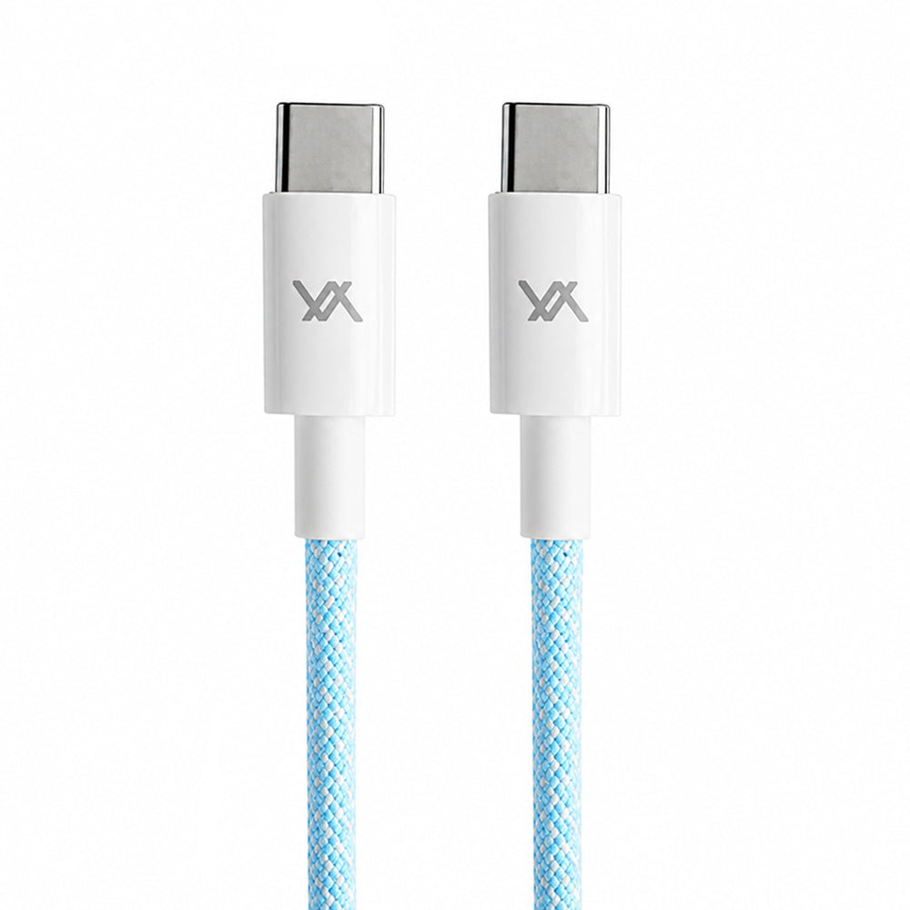 Lavvento MP35L Type-C To Type-C Cable 60W Fast Charging 1.2m - Blue