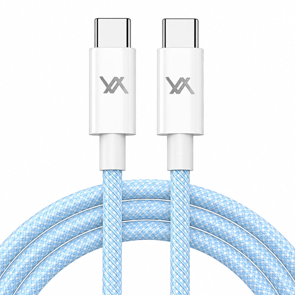 Lavvento MP35L Type-C To Type-C Cable 60W Fast Charging 1.2m - Blue