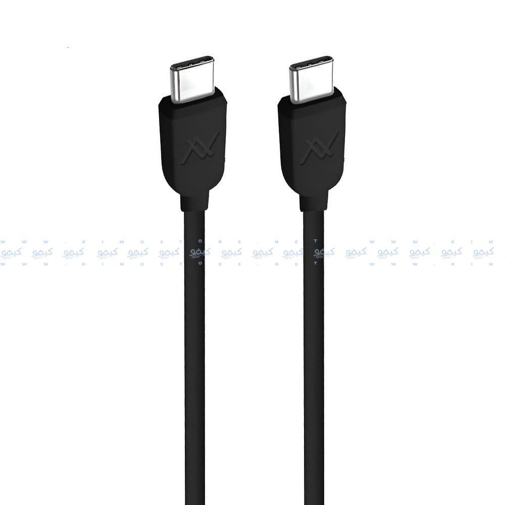 Lavvento MP39B Type-C To Type-C Cable 60W Fast Charging 1m - Black