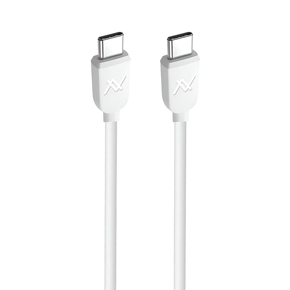 Lavvento MP39W Type-C To Type-C Cable 60W Fast Charging 1m - White