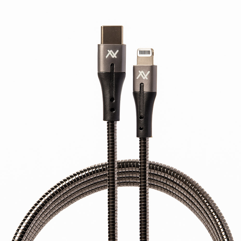 Lavvento MP533 Type-C To Lightning Cable 27W Fast Charging 1m - Silver