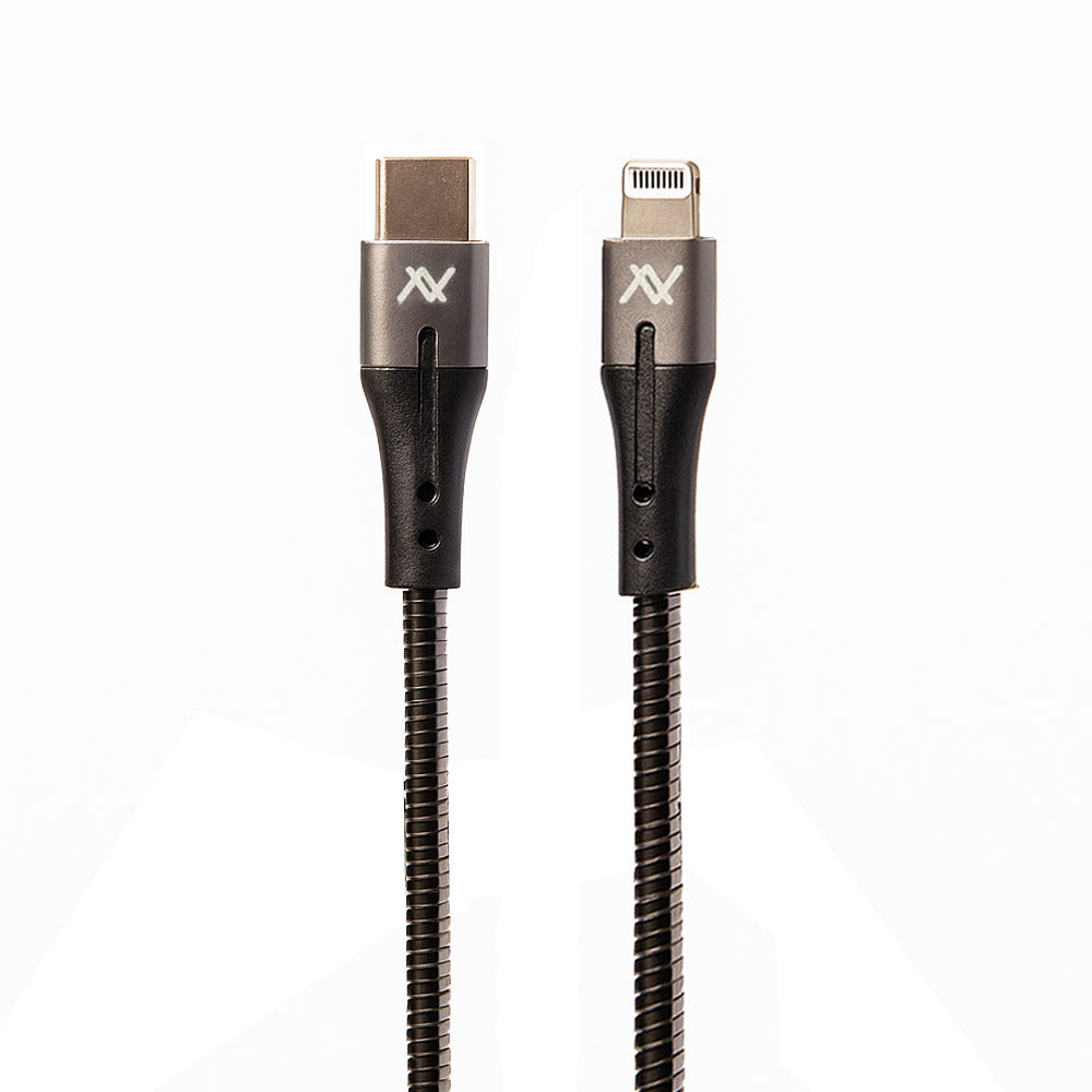 Lavvento MP533 Type-C To Lightning Cable 27W Fast Charging 1m - Silver