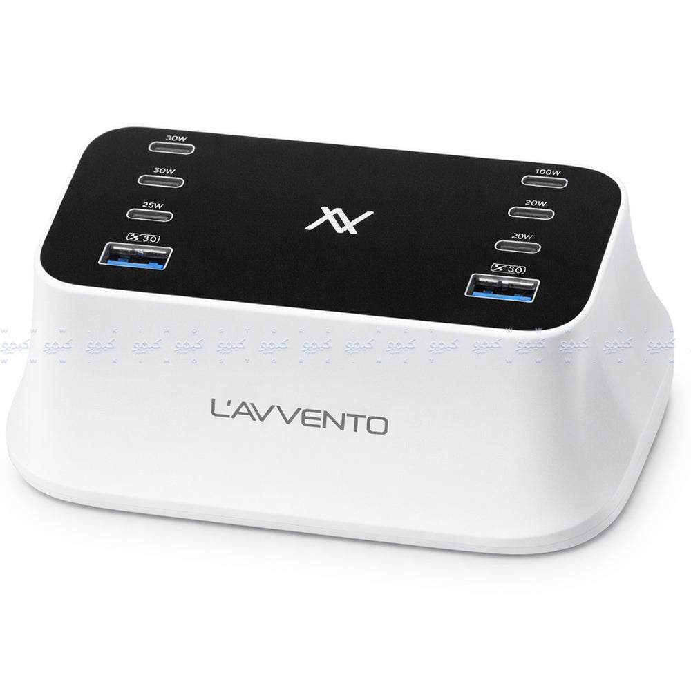 قاعدة شحن لافينتو 8 في 1 140 وات MP686 - أبيض