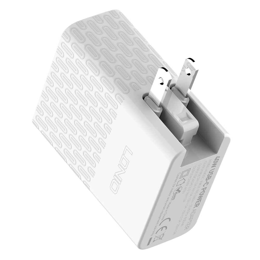 Ldnio A1405C QC4.0+ Wall Charger PD Type-C +Type-C Cable 40W Fast Charging