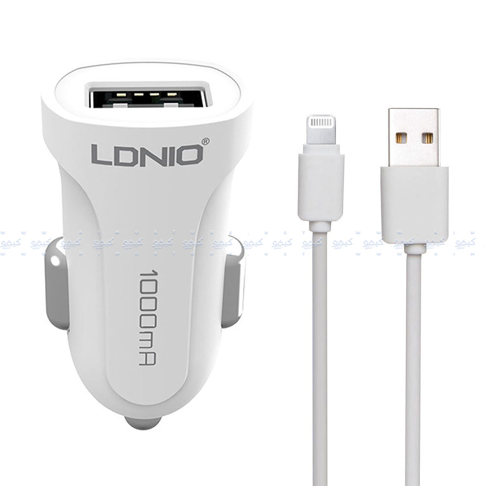 Ldnio DL-C17 Car Charger USB + Lightning Cable