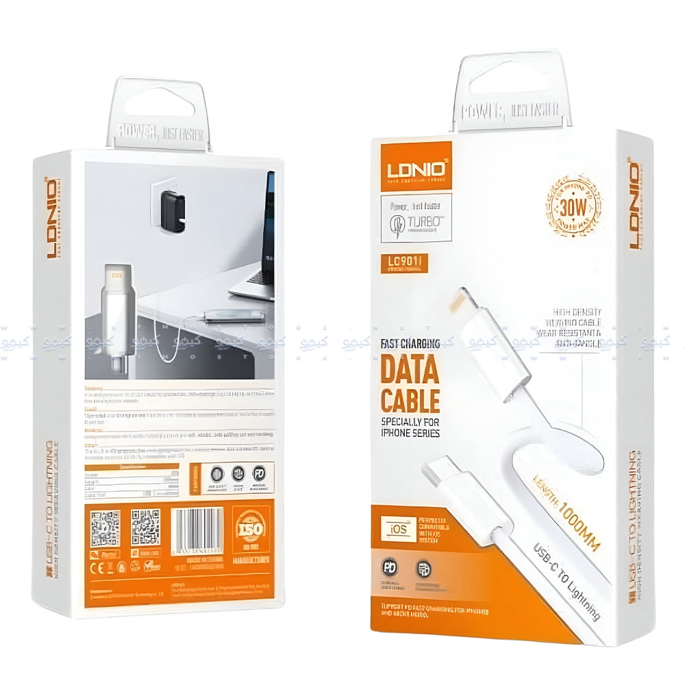 Ldnio LC901i Type-C To Lightning Cable 30W Fast Charging 1m