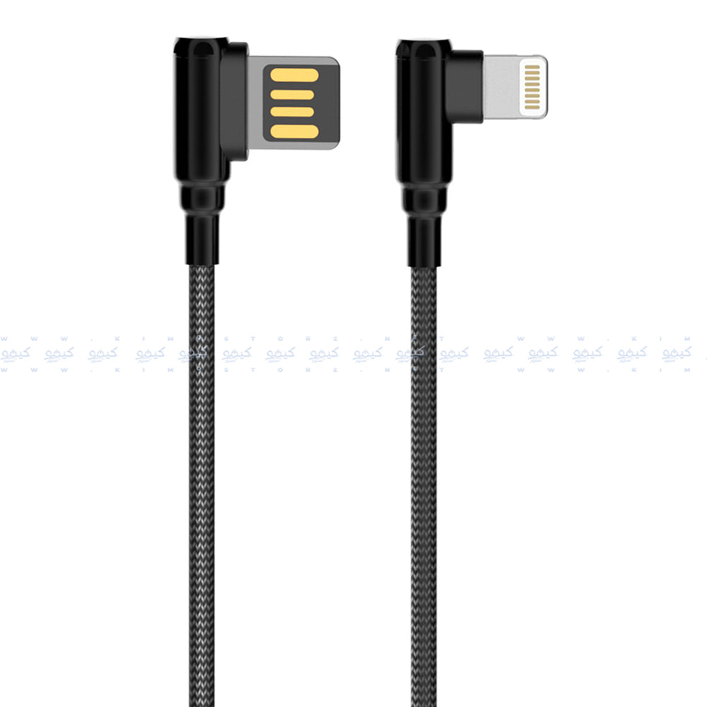 Ldnio LS421 USB To Lightning Cable 90° Angle 2.4A Fast Charging 1m