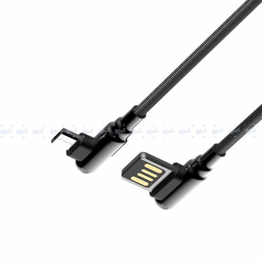 Ldnio LS421 USB To Micro Cable 90° Angle 2.4A Fast Charging 1m