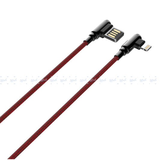 Ldnio LS422 USB To Lightning Cable 90° Angle 2.4A Fast Charging 2m