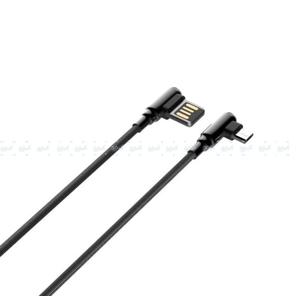 Ldnio LS422 USB To Micro Cable 90° Angle 2.4A Fast Charging 2m