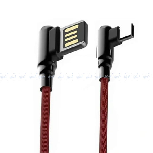 Ldnio LS422 USB To Type-C Cable 90° Angle 2.4A Fast Charging 2m