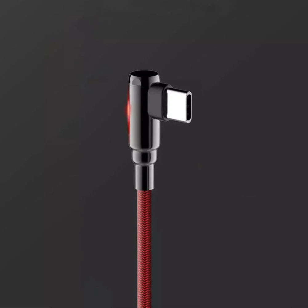 Ldnio LS422 USB To Type-C Cable 90° Angle 2.4A Fast 