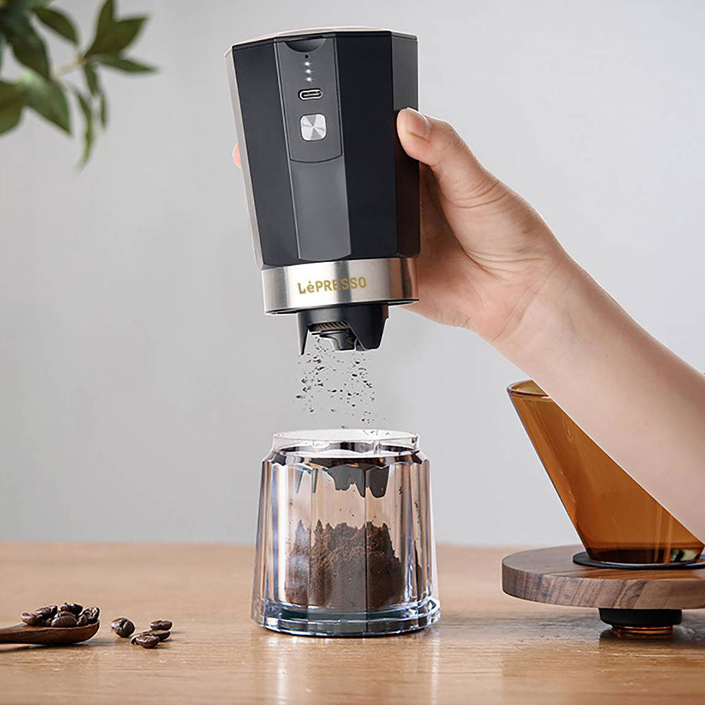 LePresso Cordless Coffee Bean Grinder LPRCGRBK 