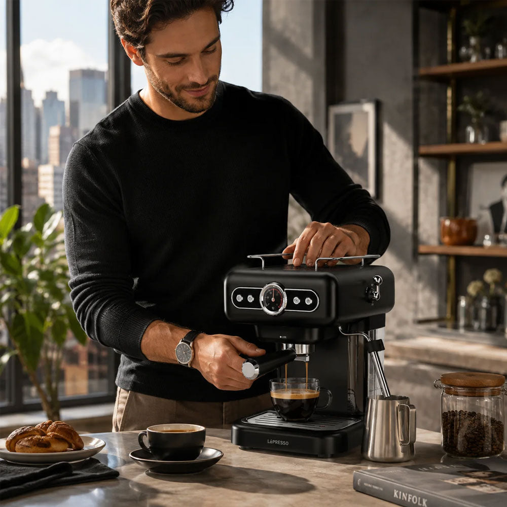 LePresso Espresso Coffee Maker LPCFFM0012-BK 950W - Black