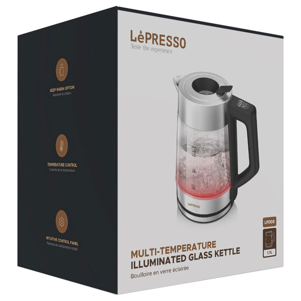 LePresso Illuminated Glass Kettle 