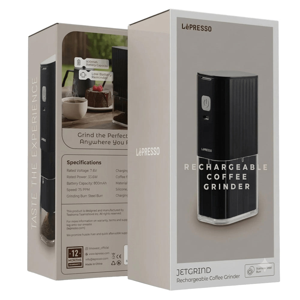 LePresso JetGrind Rechargeable Coffee 