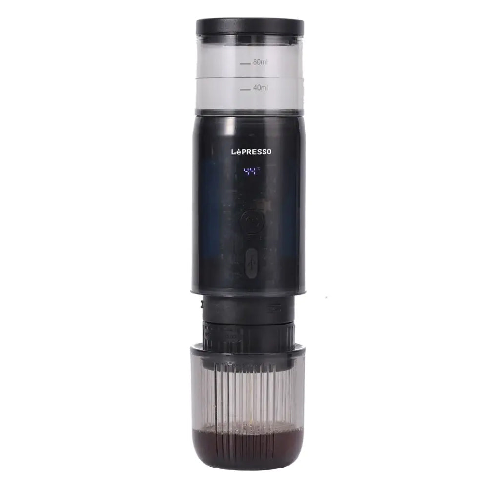 LePresso Portable Mini Espresso Coffee Maker With Travel Pouch LPCFFM0031 135W