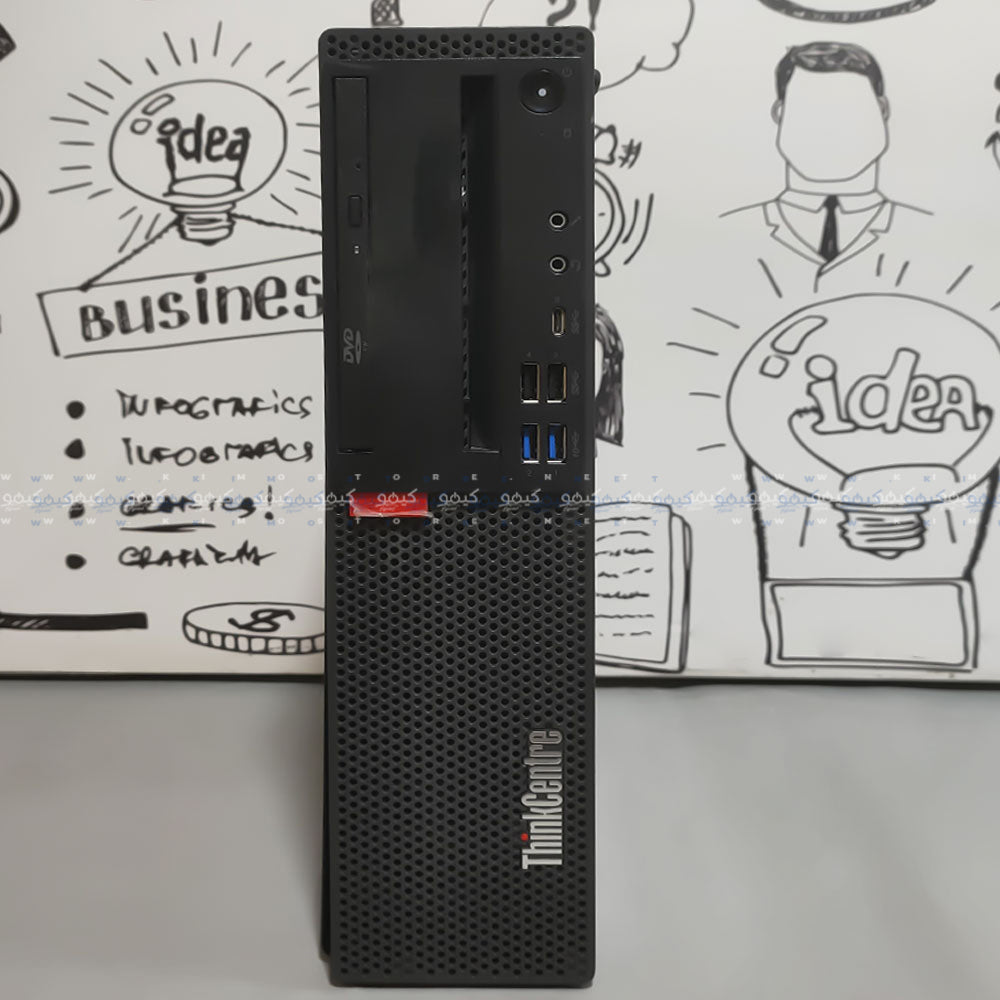 كمبيوتر تاور لينوفو ThinkCentre M720s (انتل كور i5-8500 - رام 8 جيجابايت DDR4 - بدون هارد - انتل UHD جرافيكس - DVD RW) استعمال خارج
