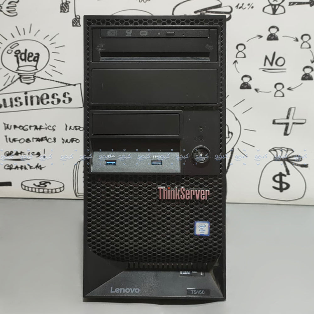Lenovo ThinkServer TS150 Tower PC (Intel Core i5-6500 - 8GB DDR4 - No Hard - Intel HD Graphics - DVD RW) Original Used