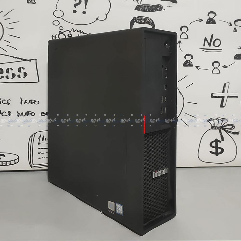 كمبيوتر ديسك توب لينوفو ThinkStation P330 (انتل كور i5-8500 - رام 8 جيجابايت DDR4 - بدون هارد - انتل UHD جرافيكس - DVD RW) استعمال خارج