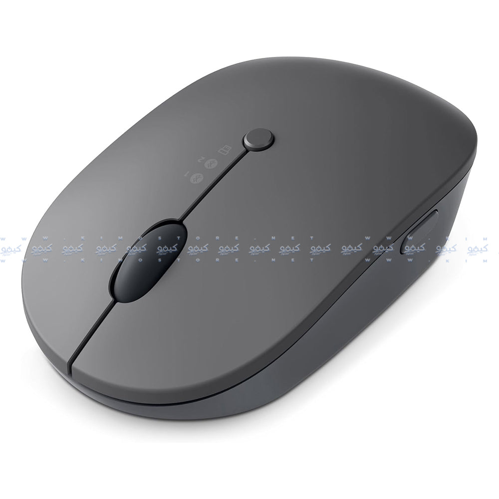ماوس لينوفو لاسلكي بلوتوث قابل  للشحن  2400 نقطة فى البوصة Go Triple Mode - رمادي داكن 