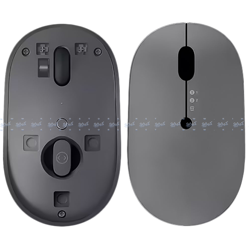 ماوس لينوفو لاسلكي بلوتوث قابل  للشحن  2400 نقطة فى البوصة Go Triple Mode - رمادي داكن 