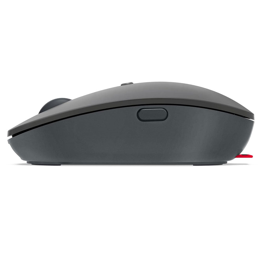 ماوس لينوفو لاسلكي 2400 نقطة فى البوصة Type-C Go - رمادي داكن 