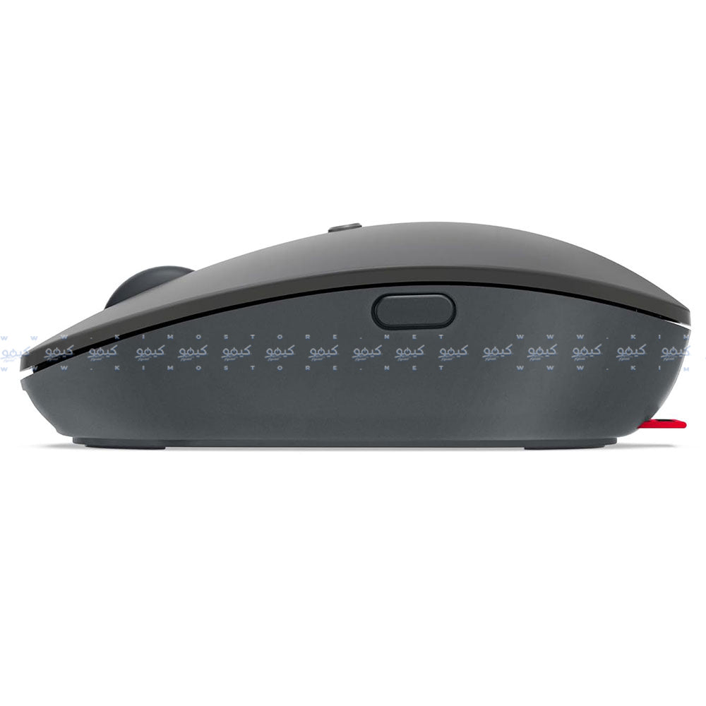 ماوس لينوفو لاسلكي 2400 نقطة فى البوصة Type-C Go - رمادي داكن 