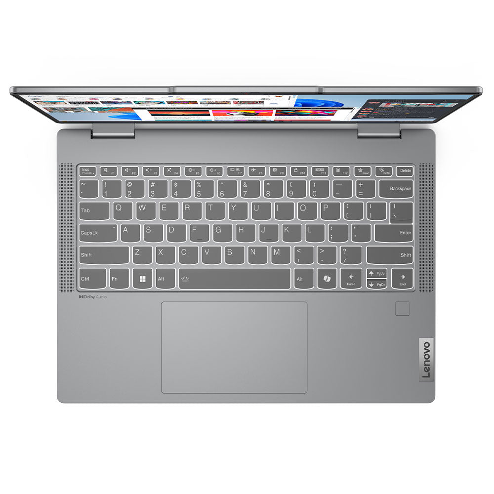 لاب توب لينوفو 2في1 IdeaPad 5 14IRH9 (انتل كور i5-13420H - رام 16 جيجابايت - هارد 512 جيجابايت M.2 NVMe - انتل UHD جرافيكس - شاشة 14.0 بوصة 60 هرتز WUXGA IPS تاتش سكرين 360 درجة - قلم لينوفو Digital Pen 2 - ويندوز 11) - رمادي