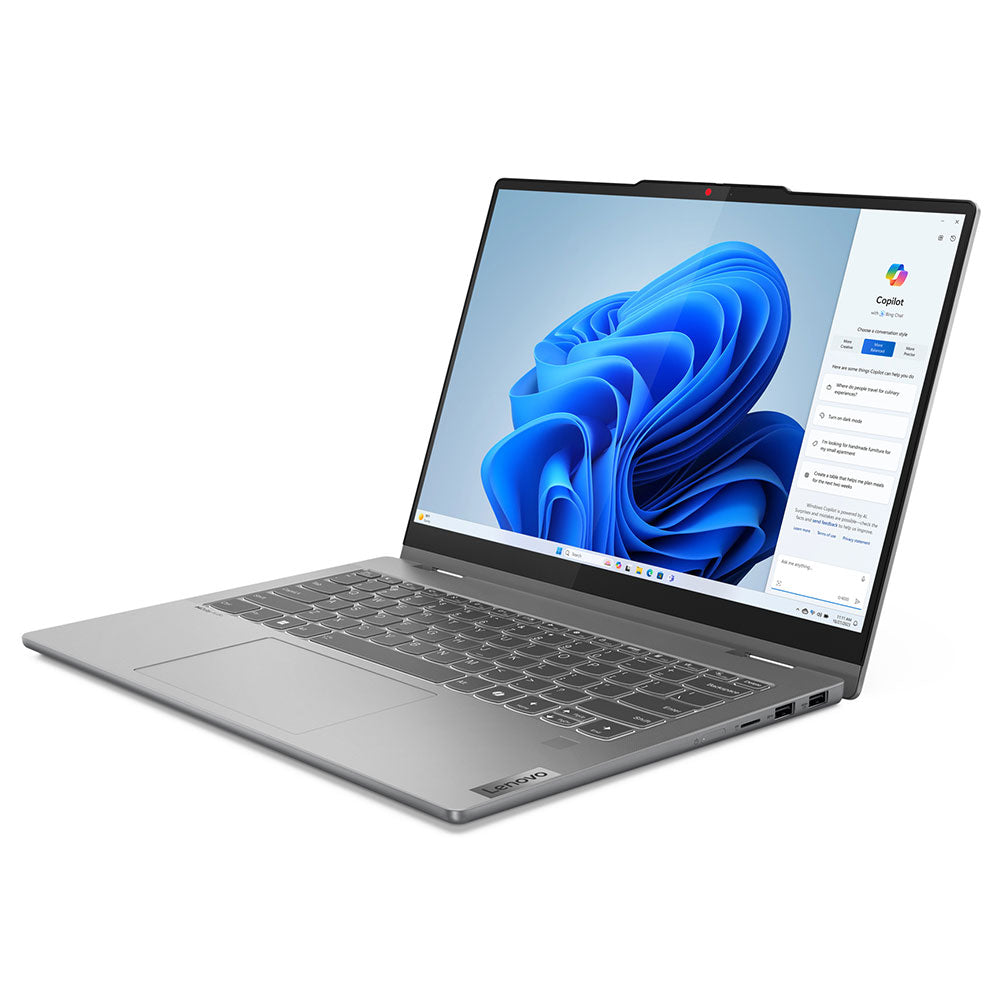 لاب توب لينوفو 2في1 IdeaPad 5 14IRH9 (انتل كور i5-13420H - رام 16 جيجابايت - هارد 512 جيجابايت M.2 NVMe - انتل UHD جرافيكس - شاشة 14.0 بوصة 60 هرتز WUXGA IPS تاتش سكرين 360 درجة - قلم لينوفو Digital Pen 2 - ويندوز 11) - رمادي